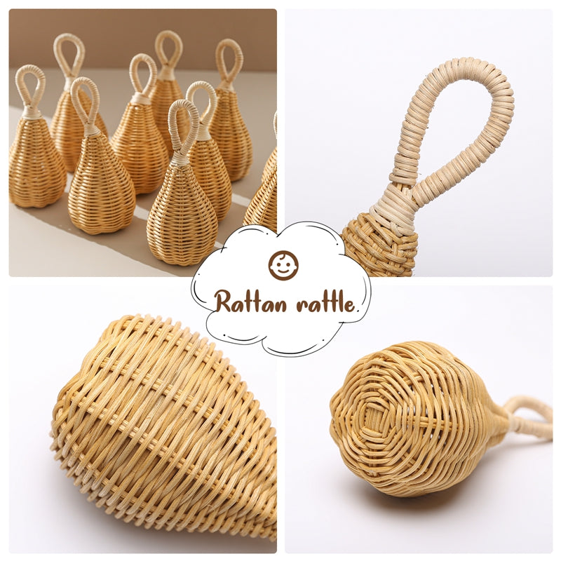 RattanRattles | Handgemachtes Rattan-Rasseln-Spielzeug