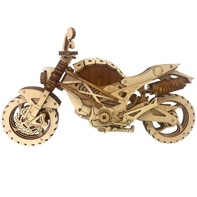 WoodWheel | 3D-Motorrad-Puzzle aus Holz