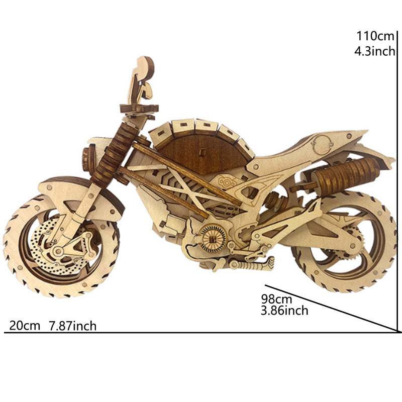 WoodWheel | 3D-Motorrad-Puzzle aus Holz