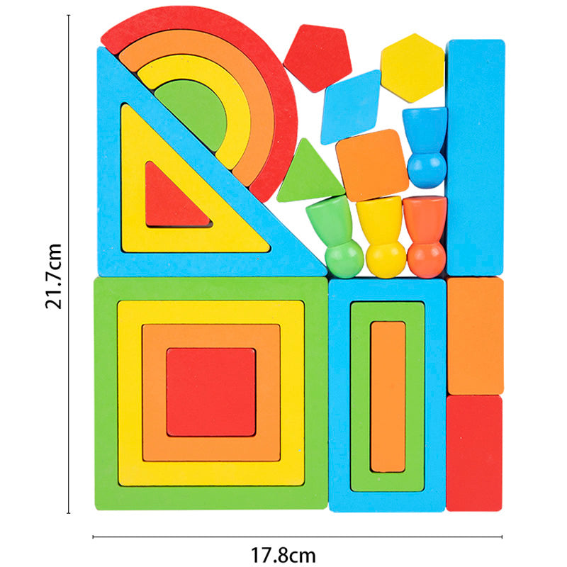 SmartyStacks |  Regenbogen-Bauklötze