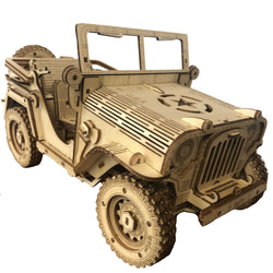 JeepBuilders | 3d Holz Jeep Gebäude Puzzle