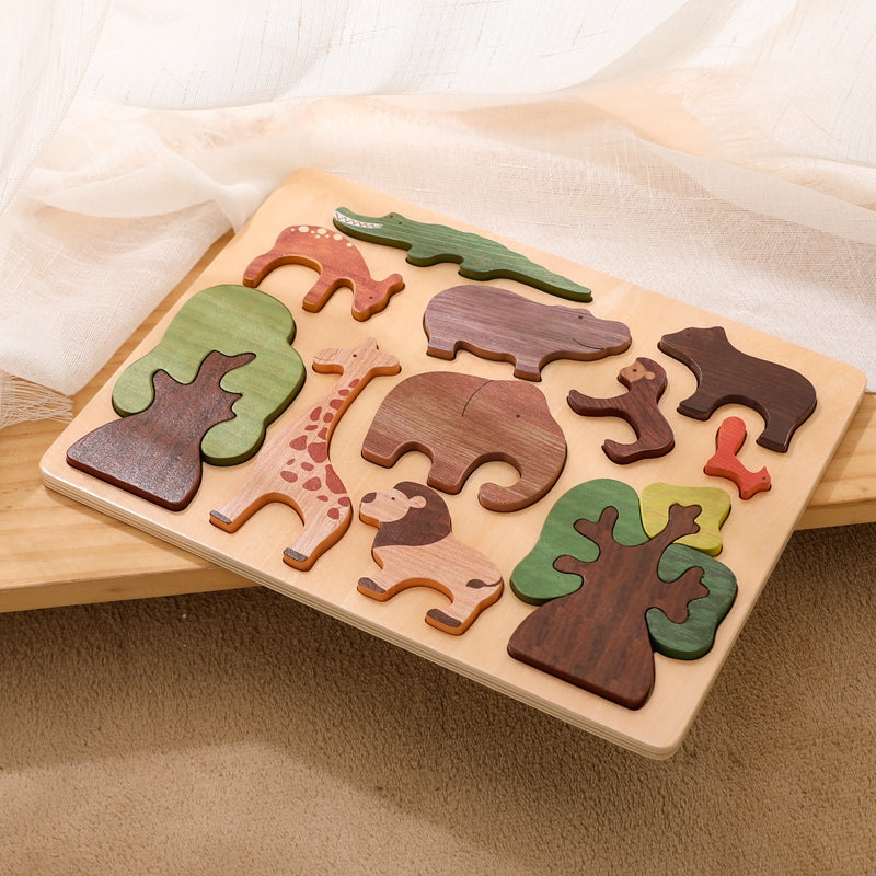 WildwoodWhimsy | 3D Holz Tiere Jigsaw Puzzle