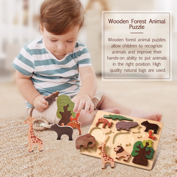 WildwoodWhimsy | 3D Holz Tiere Jigsaw Puzzle