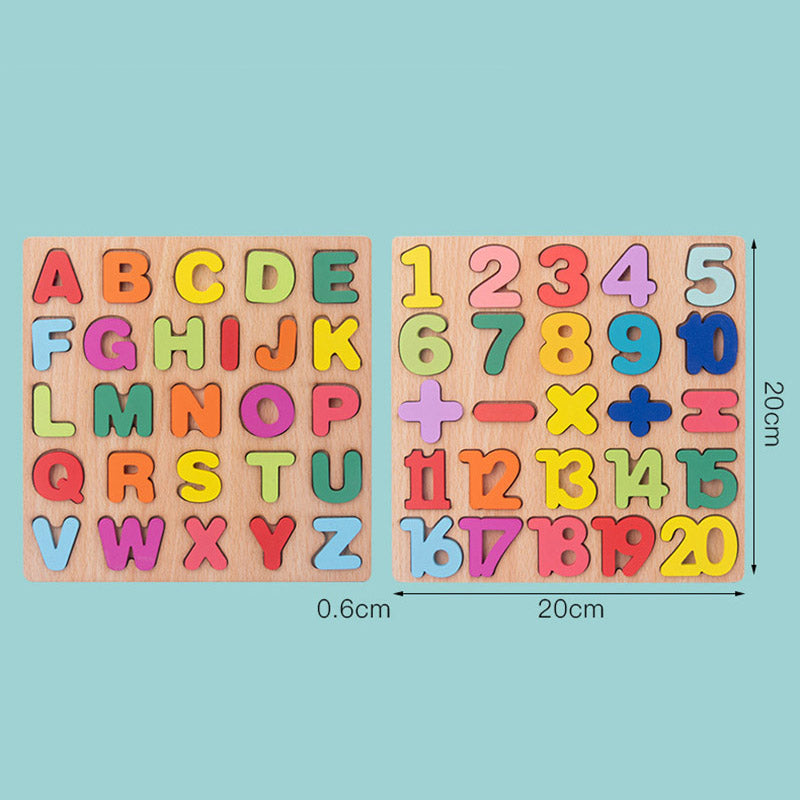 ABCMatch | Holzpuzzle Alphabet Zahl Form