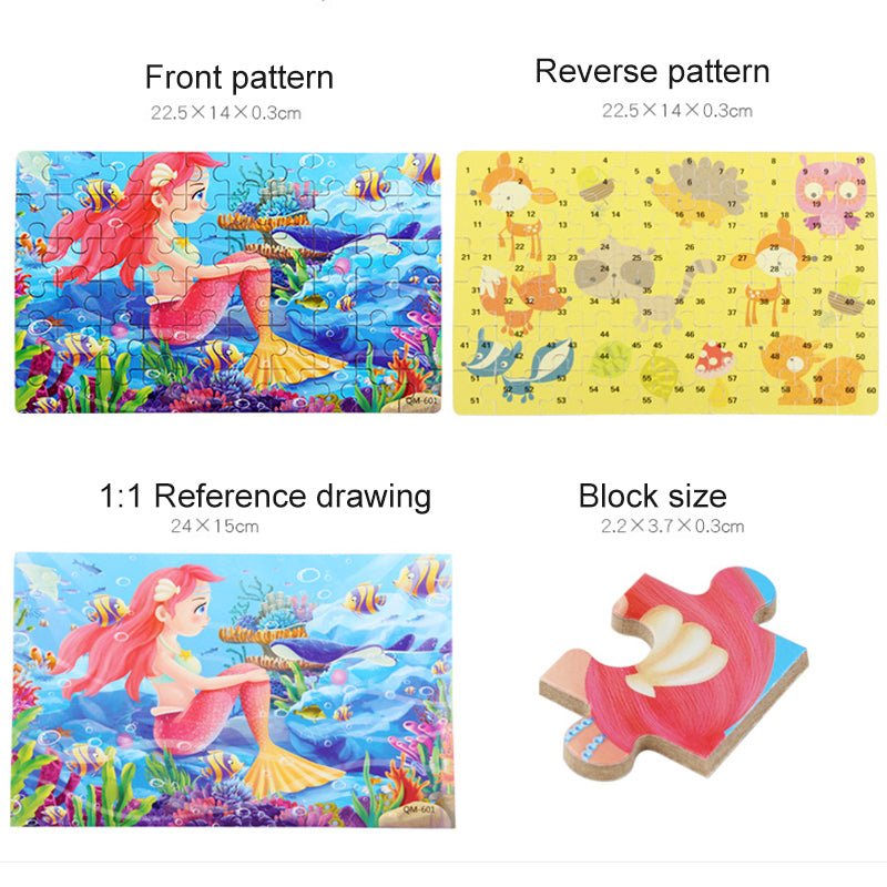 MermaidMagic | Meerjungfrau Holzpuzzle