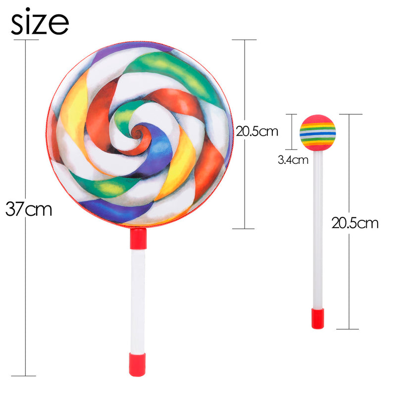 CandyCane | Handtrommel-Lollipop-Spielzeug