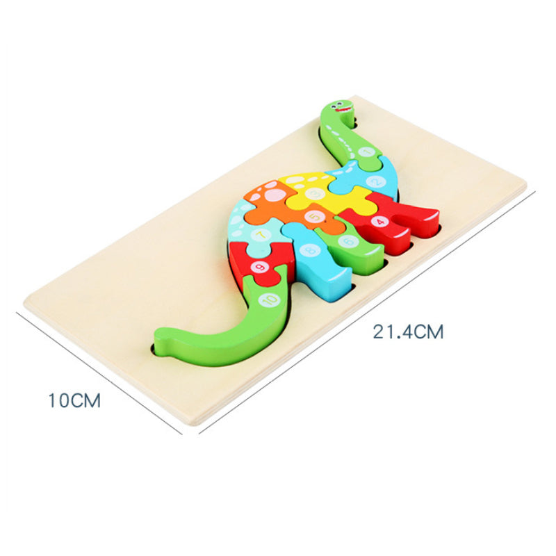 DinoDomino | Hölzerne Dinosaurier 3D Puzzles