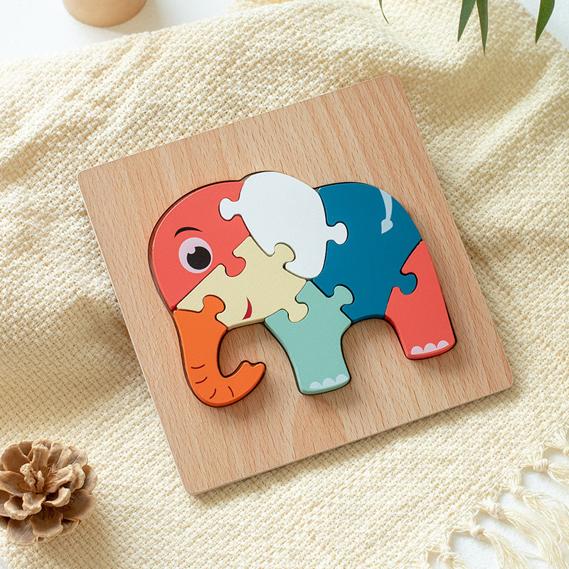 WizzyWoofers |  3D Elefant Holzpuzzle