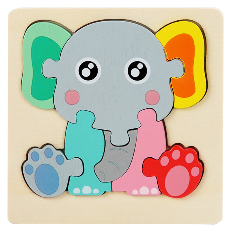 BrainyEllie | Tangram Holzpuzzle Elefant