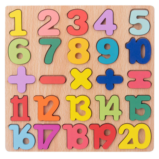 ABCMatch | Holzpuzzle Alphabet Zahl Form