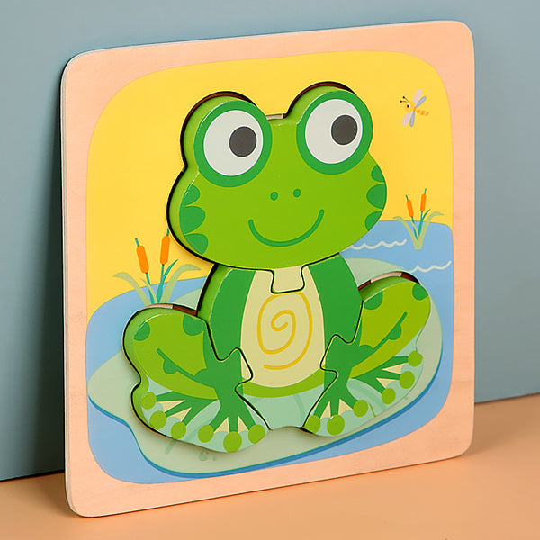 RibbitRiddle | 3D-Froschpuzzle aus Holz