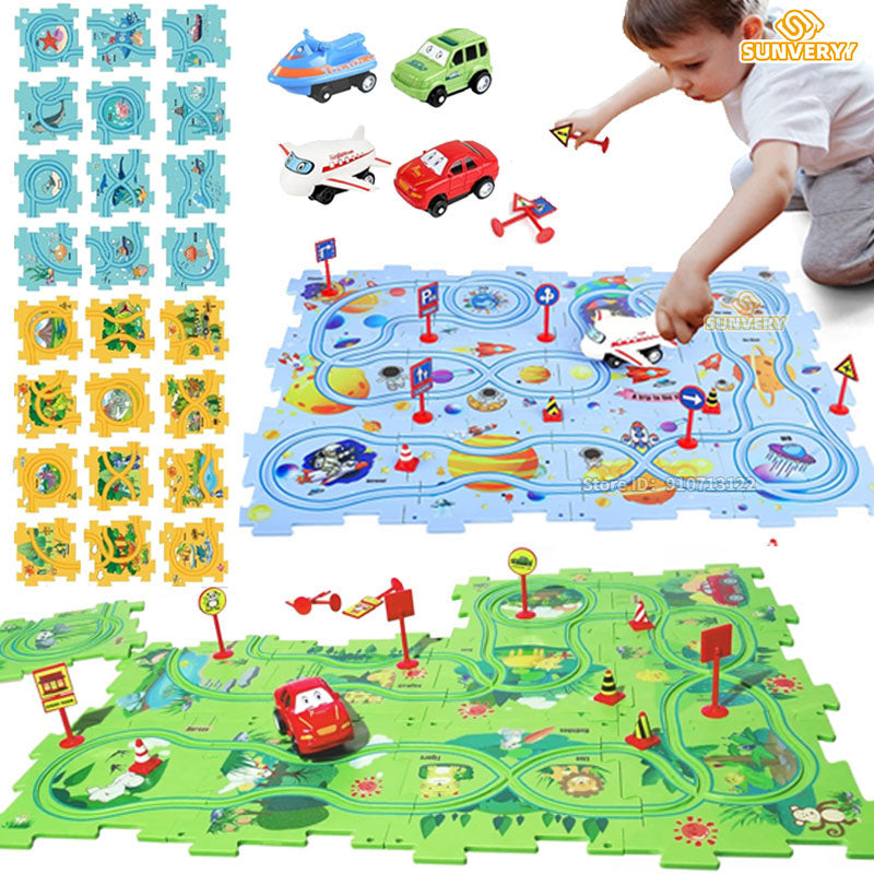 TrackMaze | Puzzle-Rennstrecken-Set