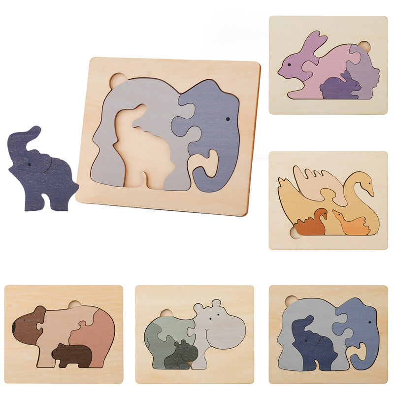 PuzzlePals | Tiere Holzpuzzle