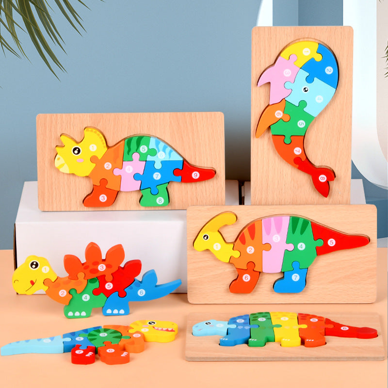 WoodlandDino | HölzernePuzzles für Kinder Spielzeug