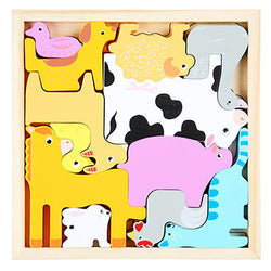 BarnyardBliss | Hölzerne Puzzles für Babies