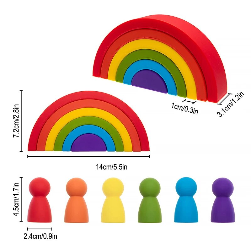 BabyBlox | Geometrischer Regenbogen